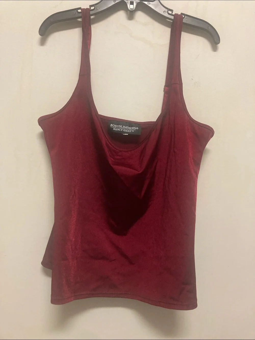 BODY SLIMMERS/Velvet Burgundy Chemise Tank